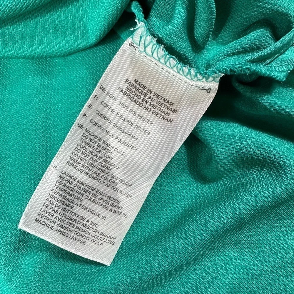 Adidas Men's Teal Short Sleeve Golf Polo Shirt Size Medium